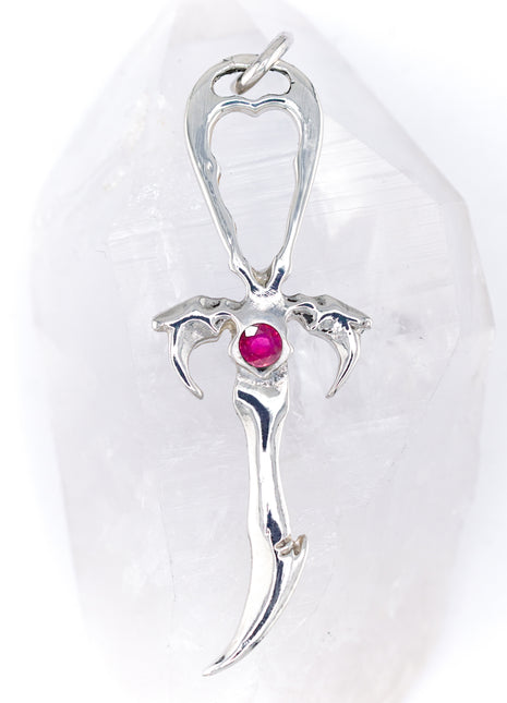 Ruby & 925 Silver 2nd  Generation Standard Vampire Legacy Ankh - Limited Edition
