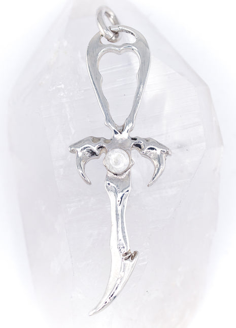White Topaz & 925 Silver 2nd Generation Standard Vampire Legacy Ankh - Limited Edition