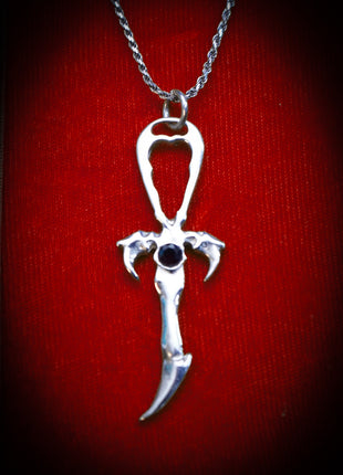 Black Sapphire & 925 Silver 2nd Generation Standard Vampire Legacy Ankh - Limited Edition