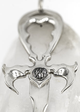 Black Tourmaline Quartz & 925 Silver 3rd Generation Large Vampire Legacy Ankh -  Limited Edition (Copy)