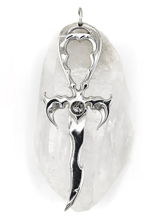 Black Tourmaline Quartz & 925 Silver 3rd Generation Large Vampire Legacy Ankh -  Limited Edition (Copy)