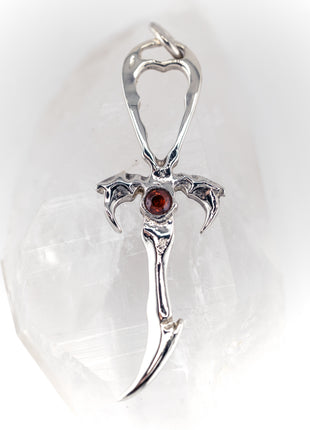 Fire Citrine & 925 Silver 2nd Generation Vampire Legacy Ankh - Limited Edition