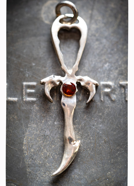 Fire Citrine & 925 Silver 2nd Generation Vampire Legacy Ankh - Limited Edition