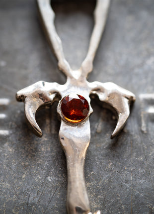 Fire Citrine & 925 Silver 2nd Generation Vampire Legacy Ankh - Limited Edition