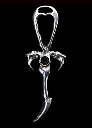 Black Onyx & 925 Silver 2nd Generation Standard Vampire Legacy Ankh - Limited Edition