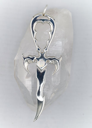 Opal & 925 Silver Third Generation Large Legacy Ankh -  Limited Edition