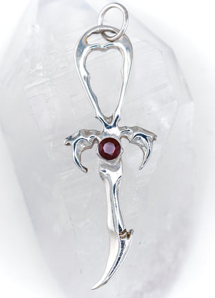 Rhodolite & 925 Silver Second Generation Standard Vampire Legacy Ankh - Limited Edition