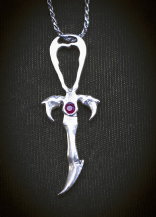 Ruby & 925 Silver 2nd  Generation Standard Vampire Legacy Ankh - Limited Edition