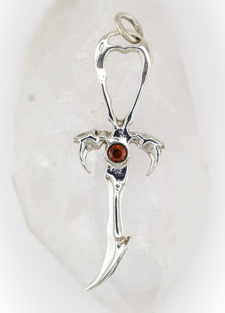 Fire Citrine & 925 Silver 2nd Generation Vampire Legacy Ankh - Limited Edition
