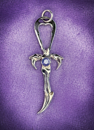 Tanzanite Standard Size Second Generation Legacy Ankh in Rhodium-Plated 925 Silver - Limited Edition