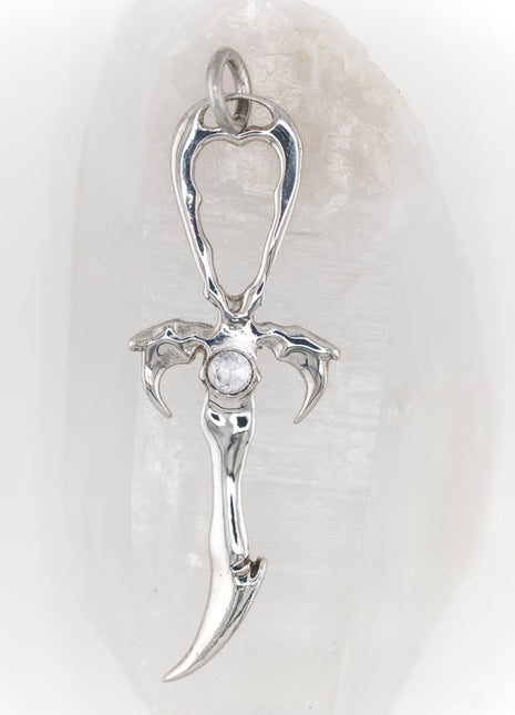 Pre-Order White Sapphire & 925 Silver 2nd Generation Standard Vampire Legacy Ankh - Limited Edition