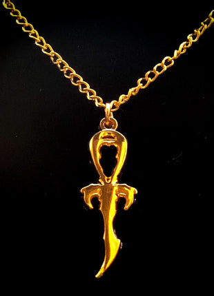Second Generation Legacy "Mini Ankh" Pendant & Chin Gold-tone Metal